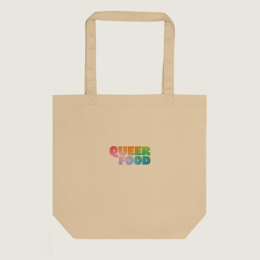 Queer Food Eco-friendly Organic Embroidered Tote Bag