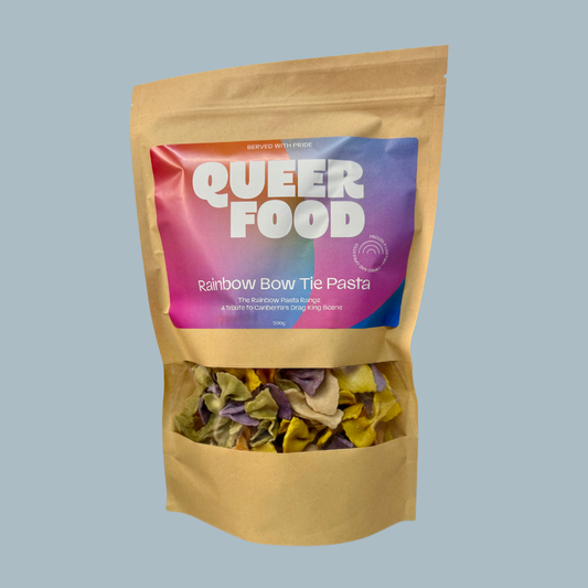 ACT Drag King Inspired Rainbow Bow Tie Pasta