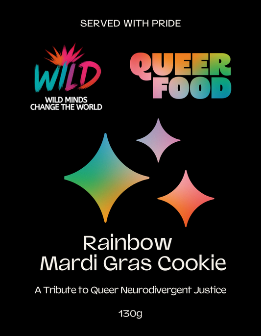 Queer Food x ndWILD Mardi Gras Cookie