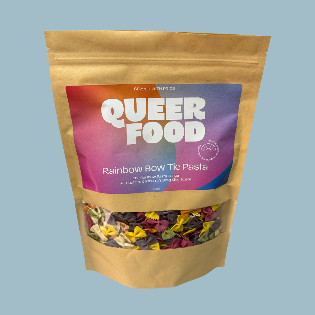 ACT Drag King Inspired Rainbow Bow Tie Pasta